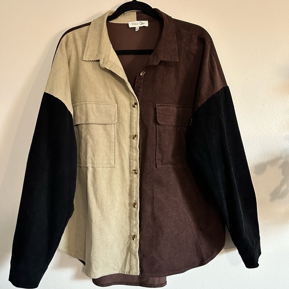 Vici Collection X Amber Shacket Size XL